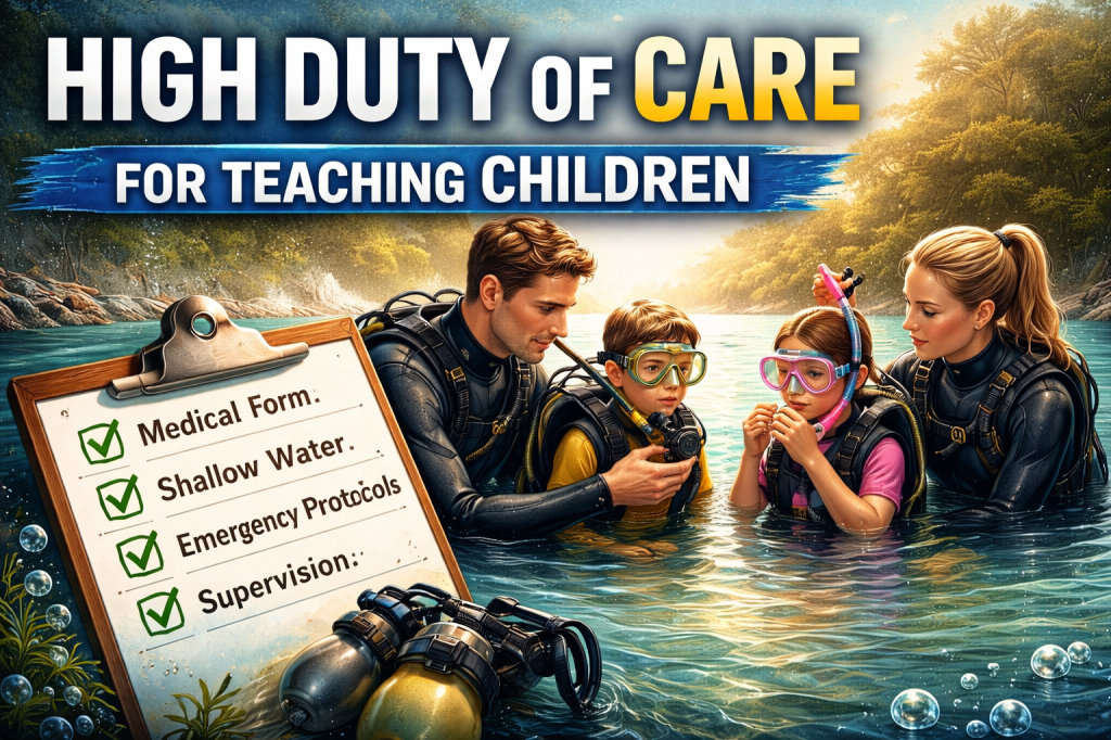 High Duty of Care Standard for Scuba Instructors Teaching&nbsp;Children